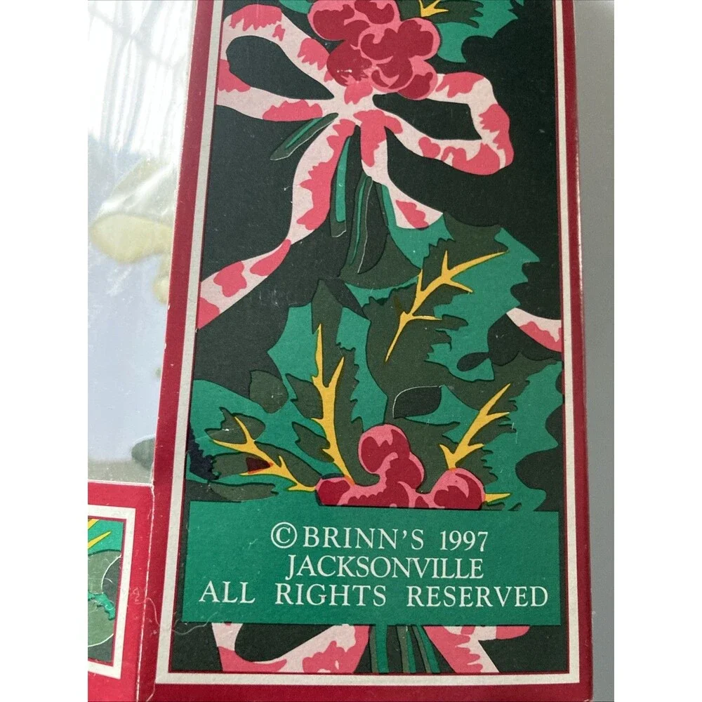 Brinn’s Porcelain Doll Blond Christmas Boxed New Comes With Stand 1997 Handmade